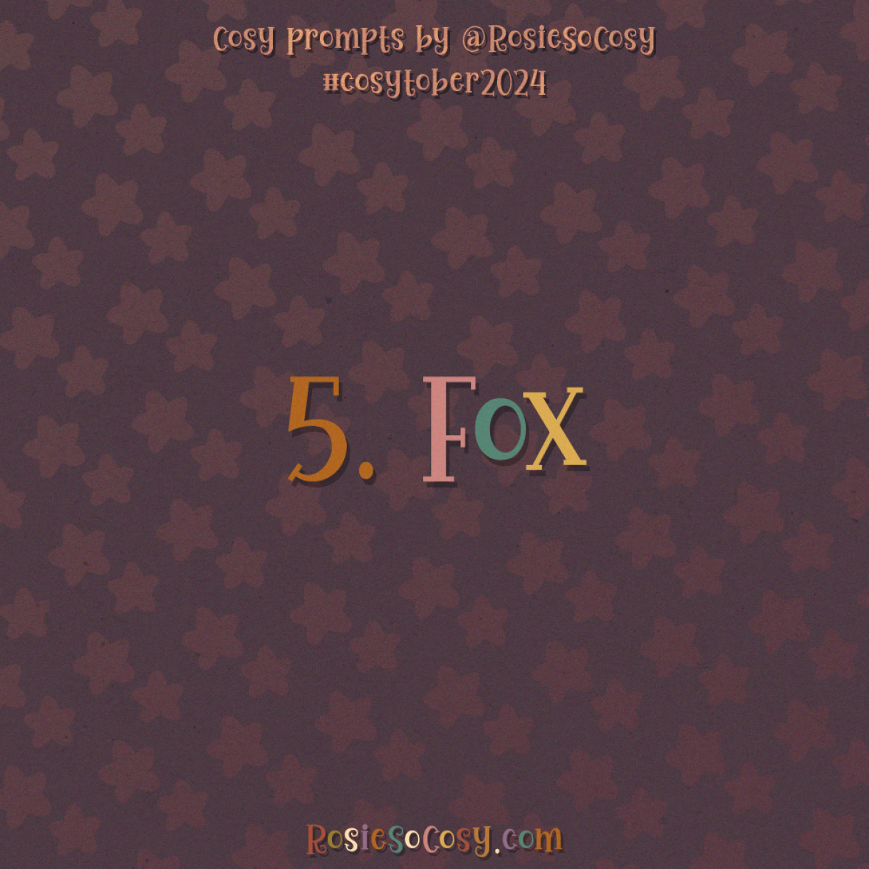 Cosytober 2024, day 5: Fox 