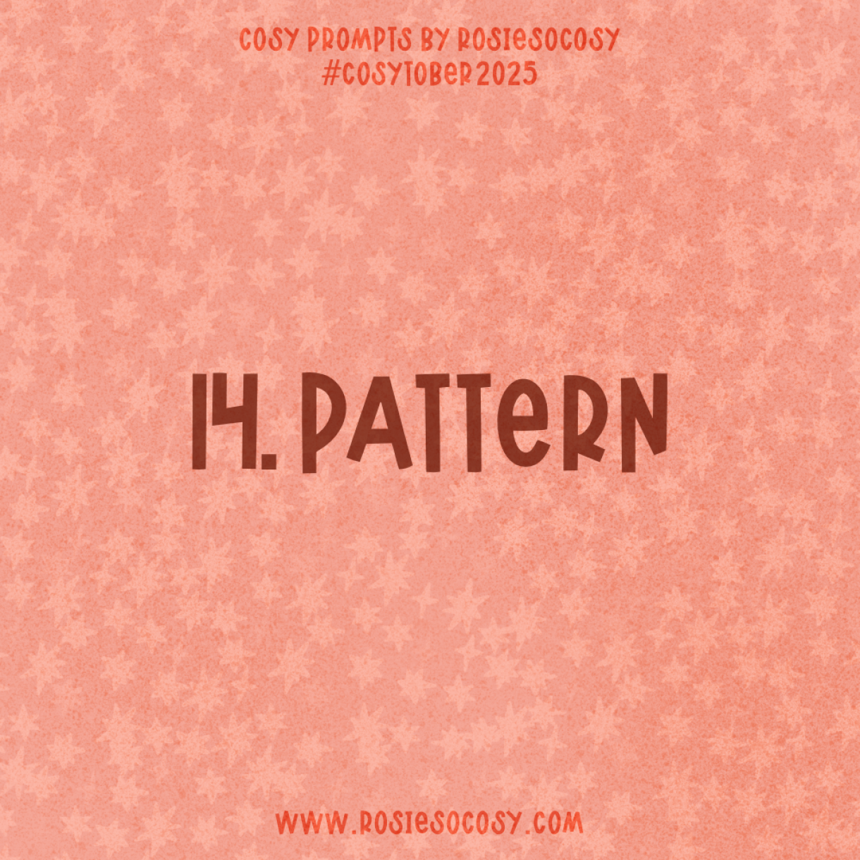 Announcement image for Day 14 of Pattern. The subject is Bear.