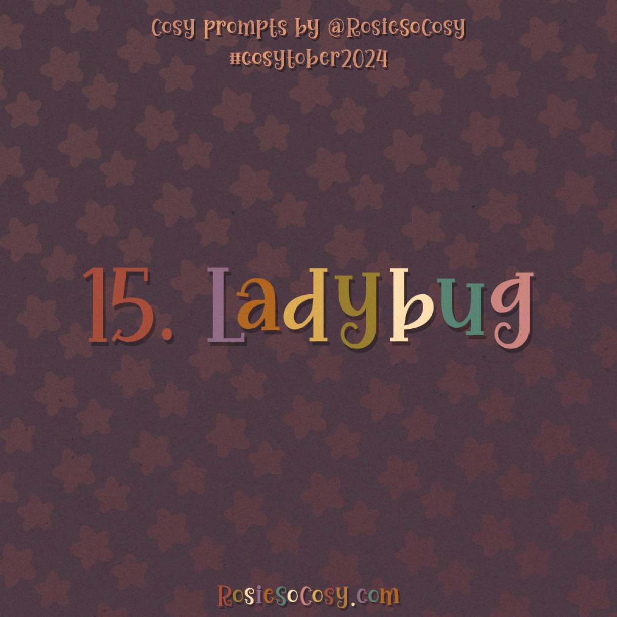 Cosytober 2024, day 15: Ladybug