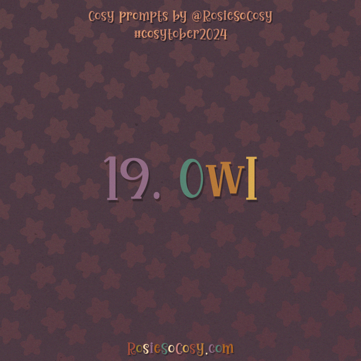 Cosytober 2024, day 19: Owl